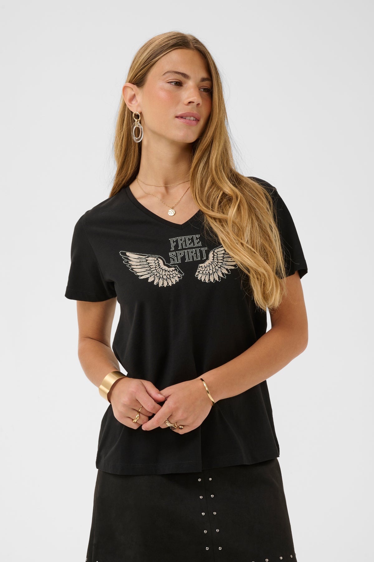 CRMikki T-Shirt Rhinestone Wings - 109557 - 10615224