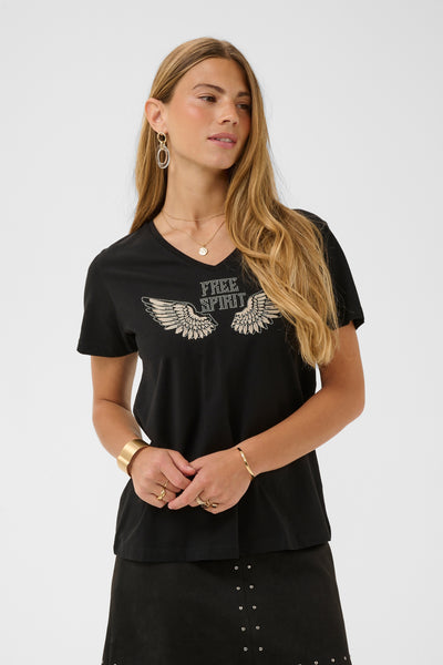CRMikki T-Shirt Rhinestone Wings - 109557 - 10615224 Thumbnail