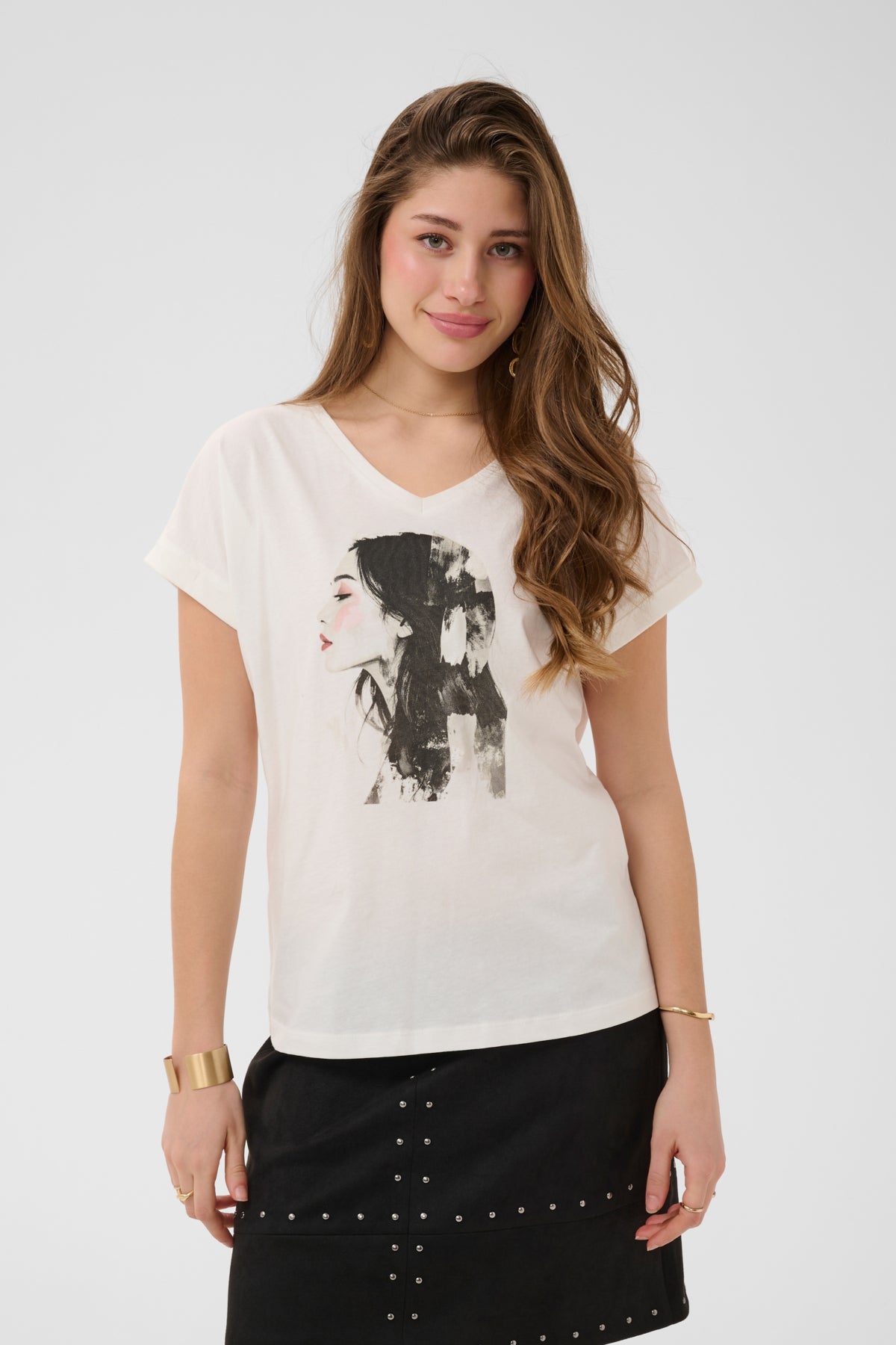 CRYing T-Shirt Artistic Paint Grey Woman - 10 - 10615232