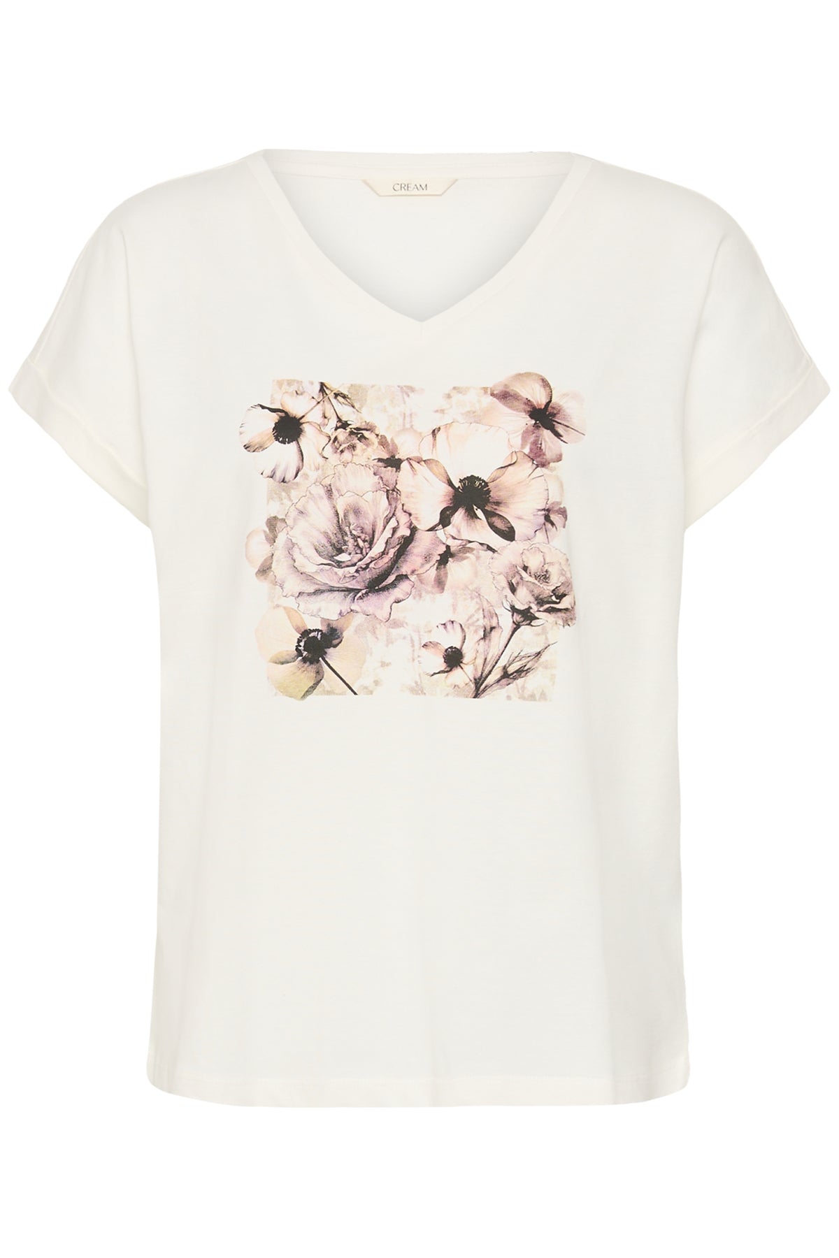 CRYing T-Shirt Beige Flower Collage - 109566 - 10615232
