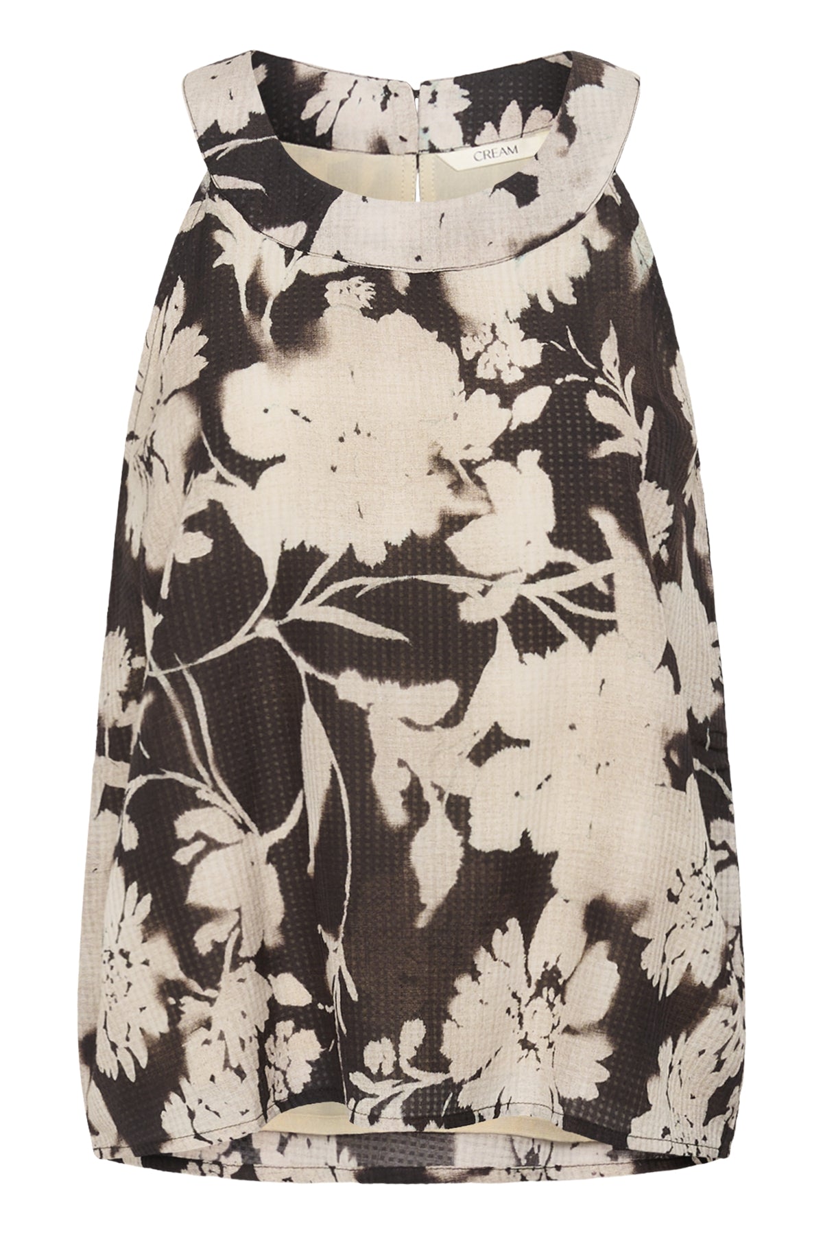 CRHailey Halterneck Dark Brown Flower - 109590 - 10615249