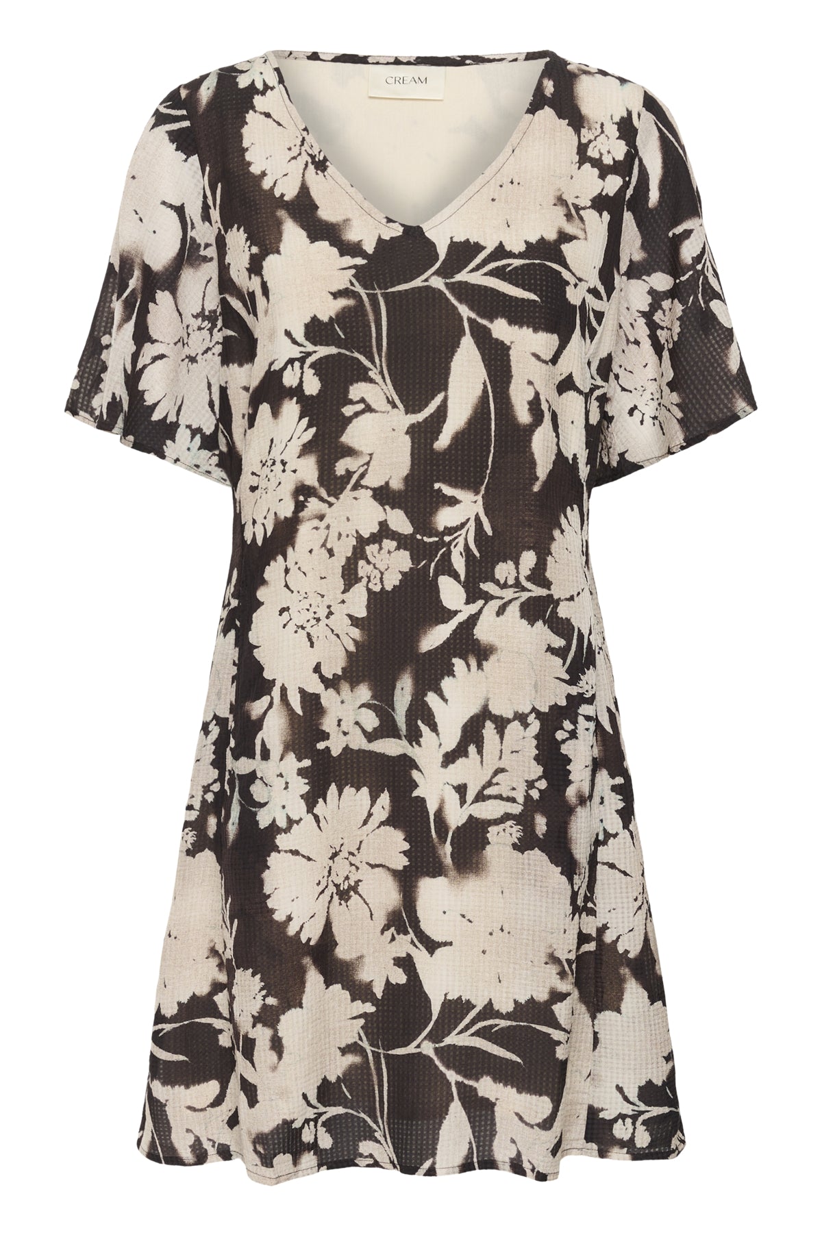 CRHailey Short Dress Dark Brown Flower - 109590 - 10615250