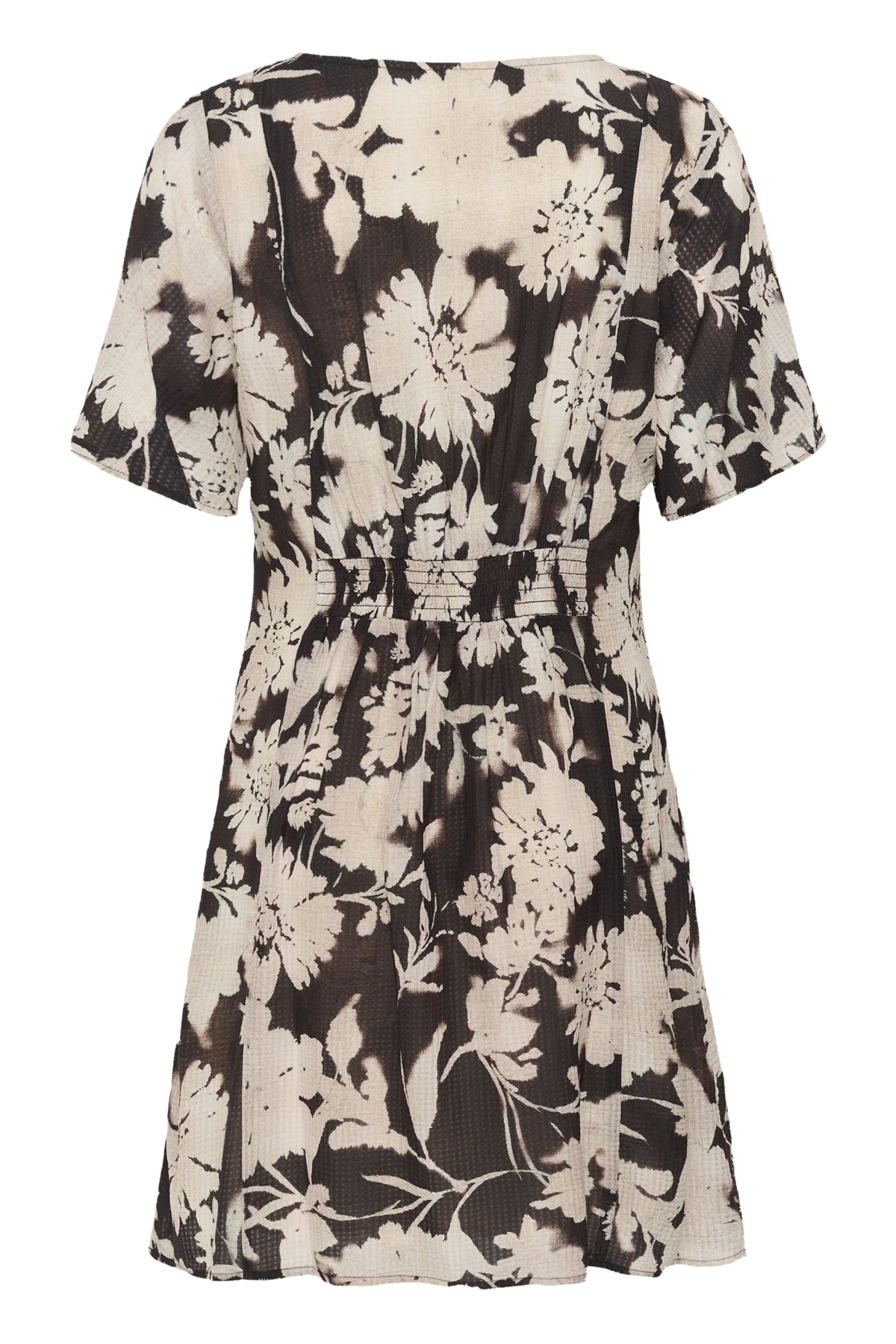 CRHailey Short Dress Dark Brown Flower - 109590 - 10615250
