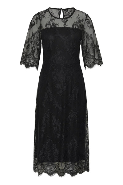 CRYumi Lace Dress Pitch Black - 100120 - 10615261 Thumbnail