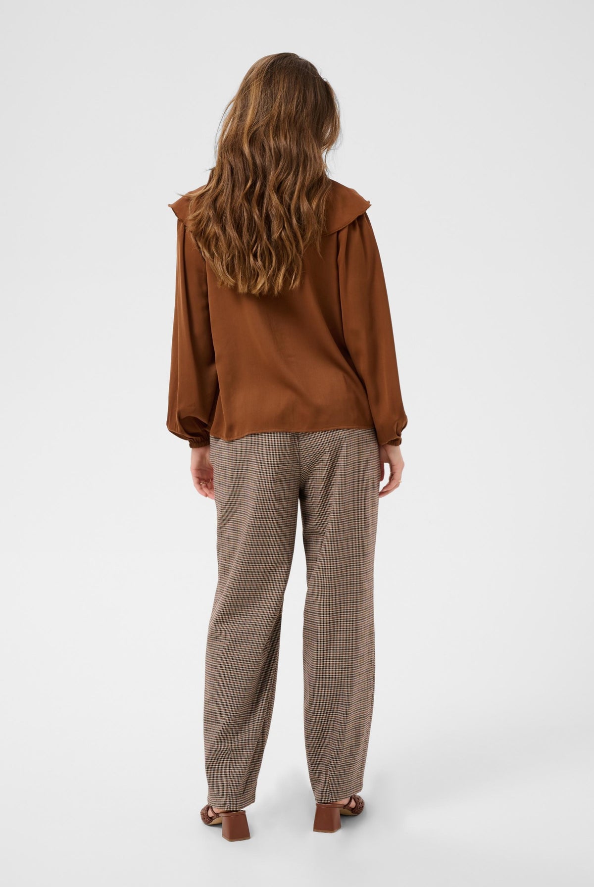 CRElisMay Pant Brown Check - 109875 - 10615278