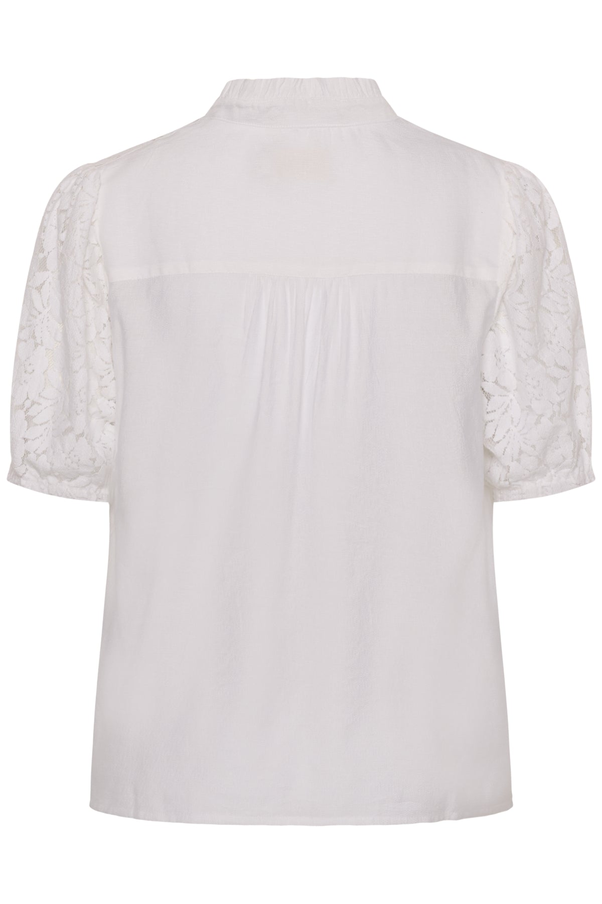 CRLiselin Short Sleeve Lace Bl Snow White - 110602 - 10615281