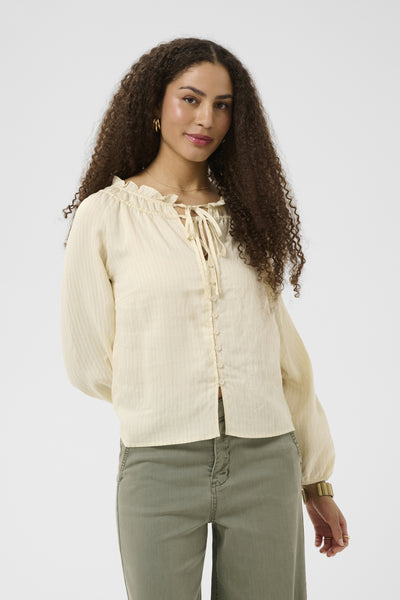 CRGonia Blouse Bleached Sand - 131008 - 10615286 Thumbnail