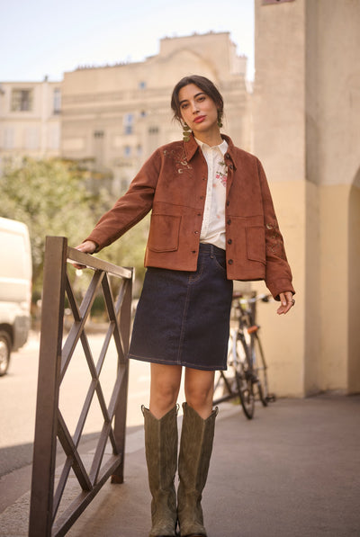 CRBillie Suede Jacket Friar Brown - 191230 - 10615289 Thumbnail
