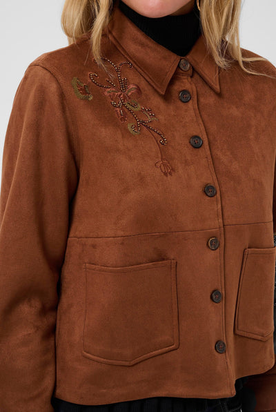 CRBillie Suede Jacket Friar Brown - 191230 - 10615289 Thumbnail
