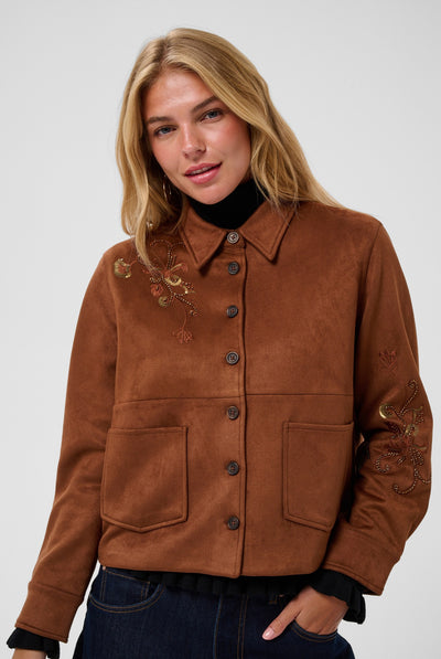 CRBillie Suede Jacket Friar Brown - 191230 - 10615289 Thumbnail