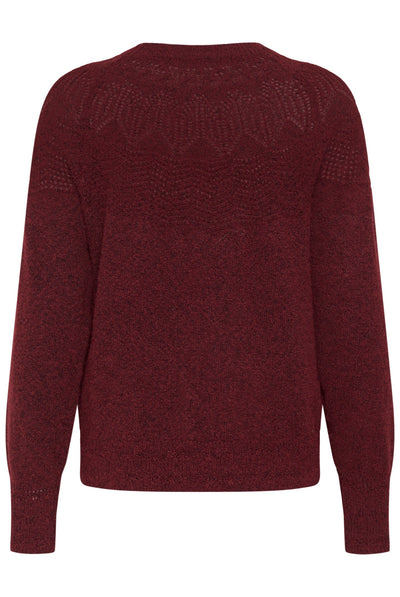 CRJunah Pointelle Pullover Cabernet - 191724 - 10615297 Thumbnail