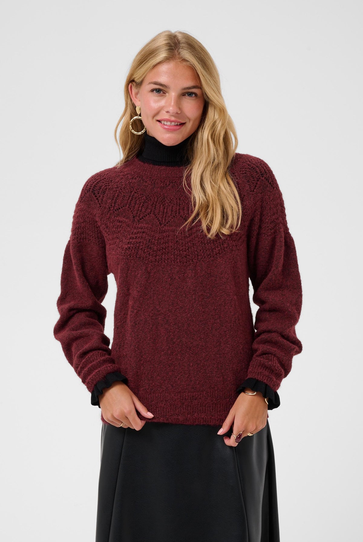CRJunah Pointelle Pullover Cabernet - 191724 - 10615297