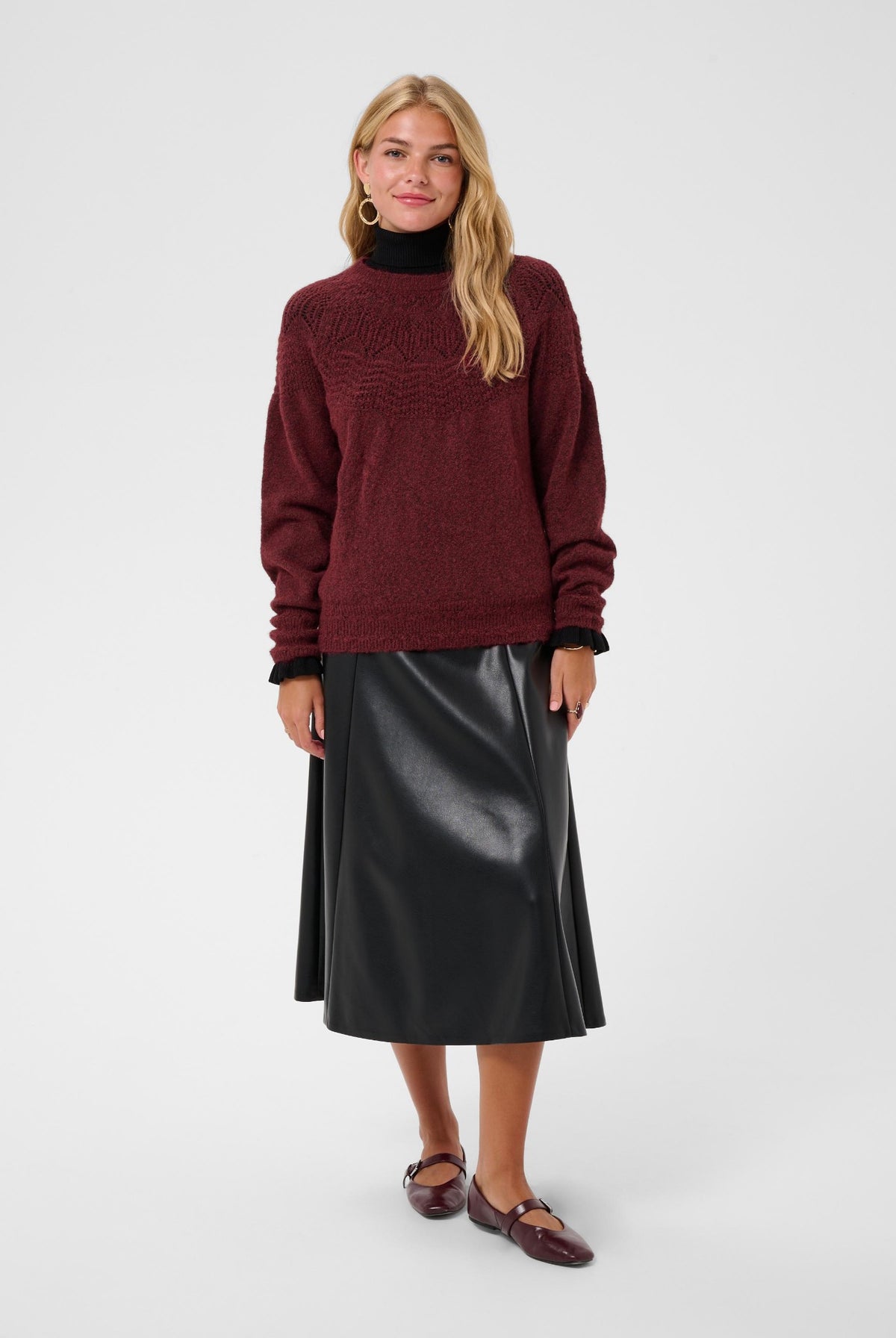 CRJunah Pointelle Pullover Cabernet - 191724 - 10615297