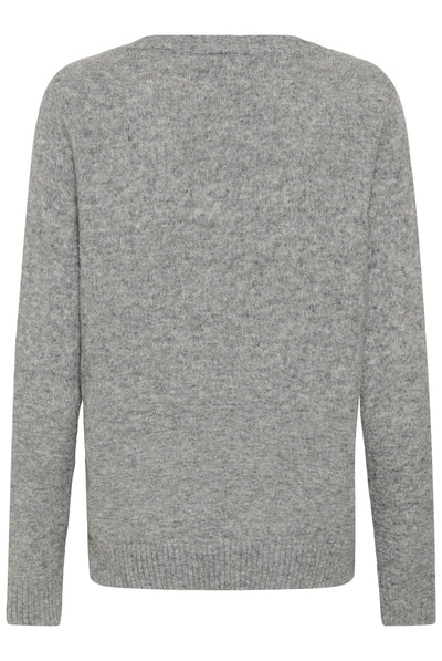 CRHope Knit Pullover Grey Melange - 100391 - 10615298 Thumbnail