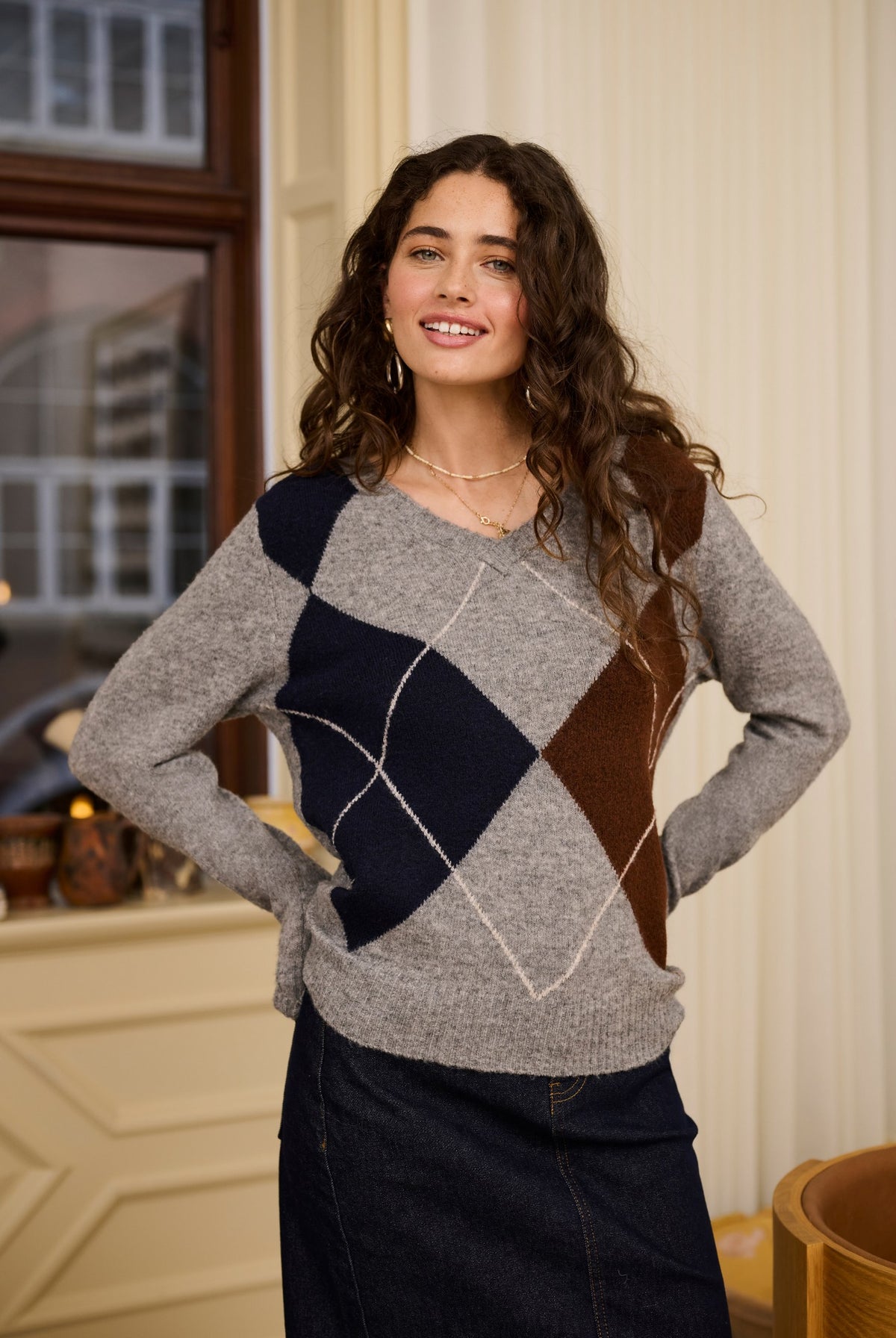 CRHope Knit Pullover Grey Melange - 100391 - 10615298