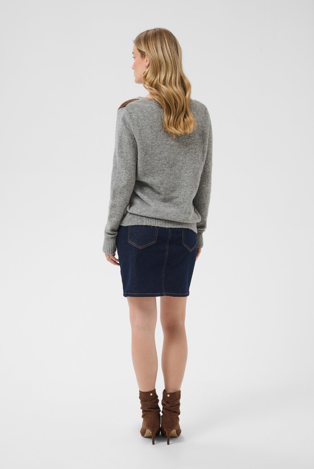 CRHope Knit Pullover Grey Melange - 100391 - 10615298