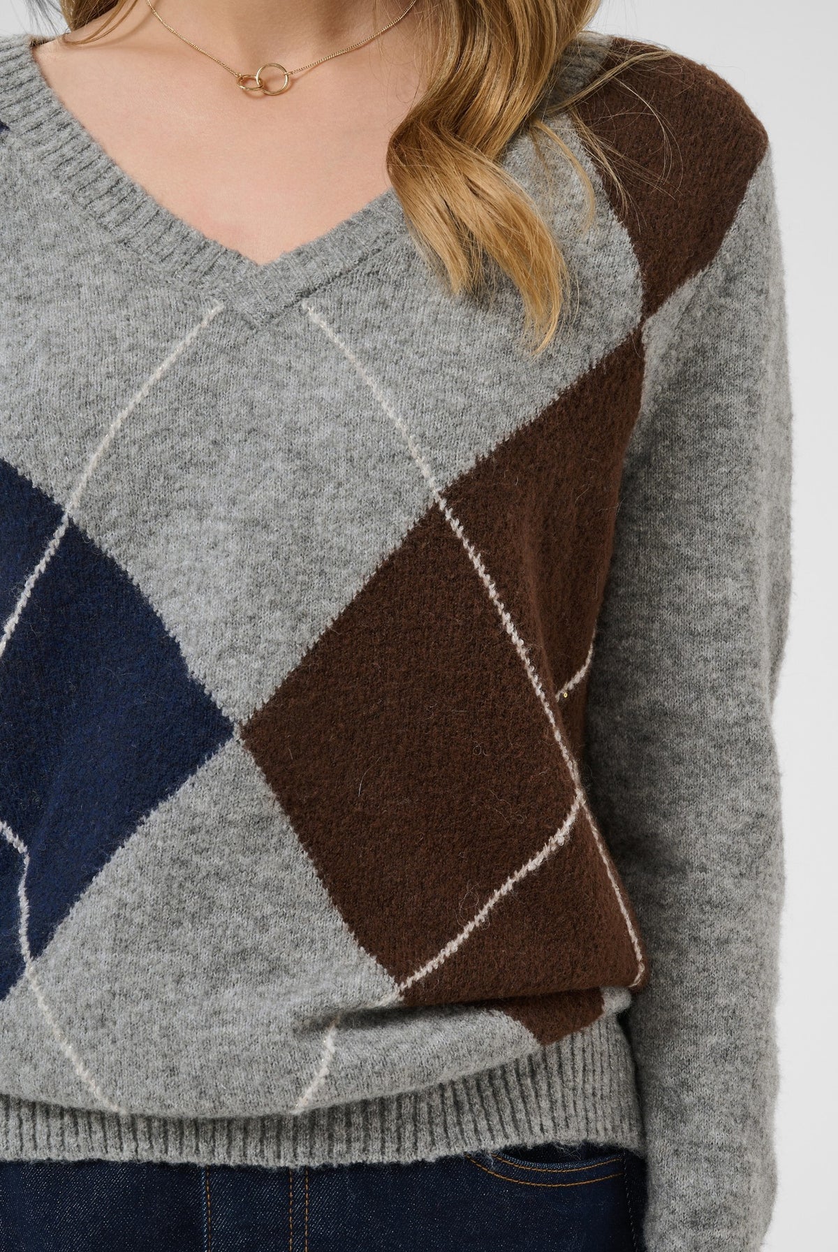 CRHope Knit Pullover Grey Melange - 100391 - 10615298