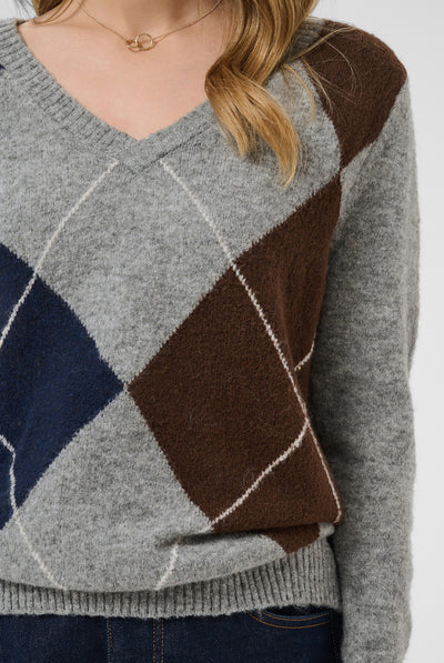 CRHope Knit Pullover Grey Melange - 100391 - 10615298 Thumbnail