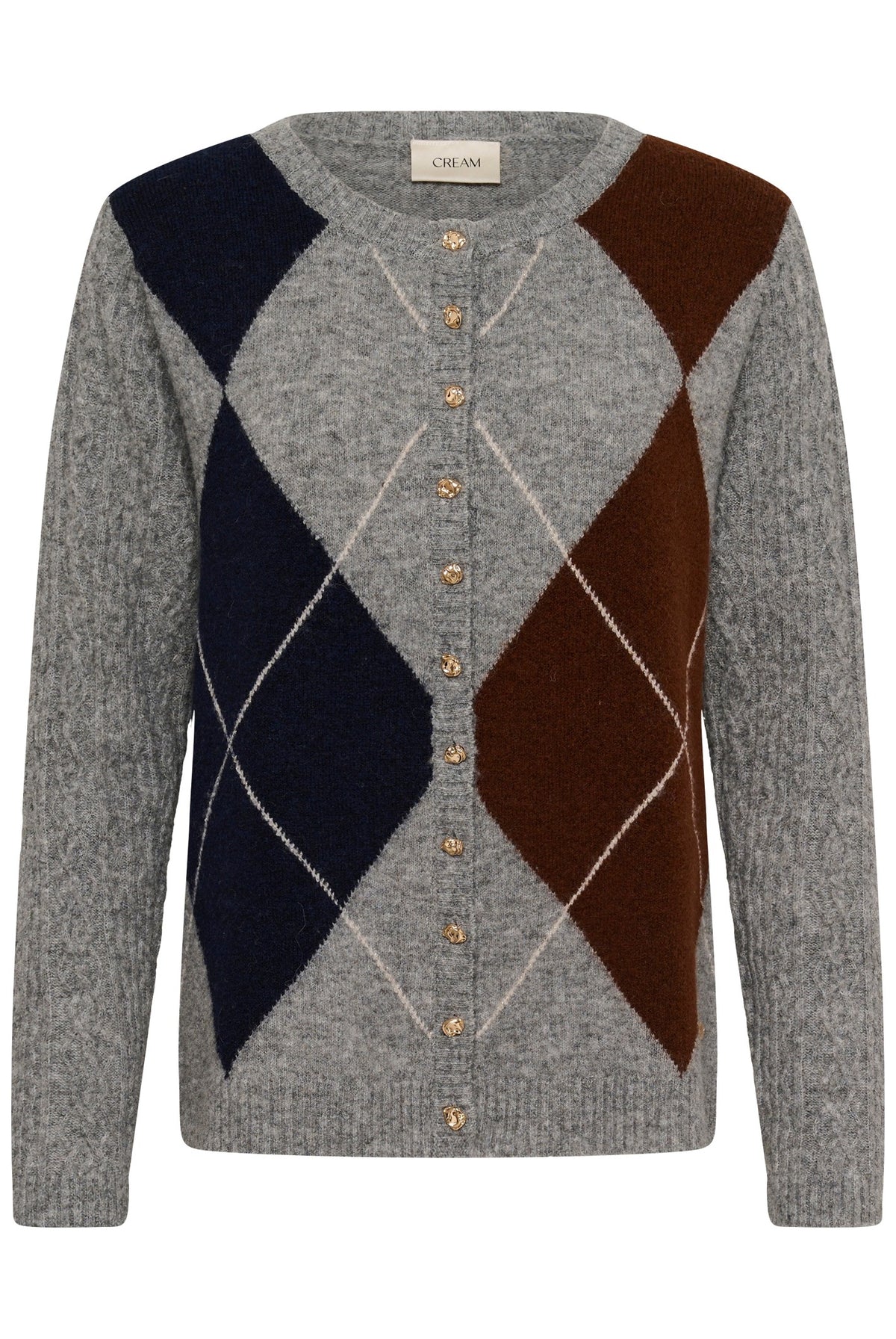 CRHope Knit Cardigan Grey Melange - 100391 - 10615300