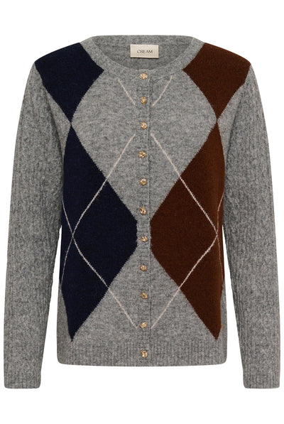 CRHope Knit Cardigan Grey Melange - 100391 - 10615300 Thumbnail