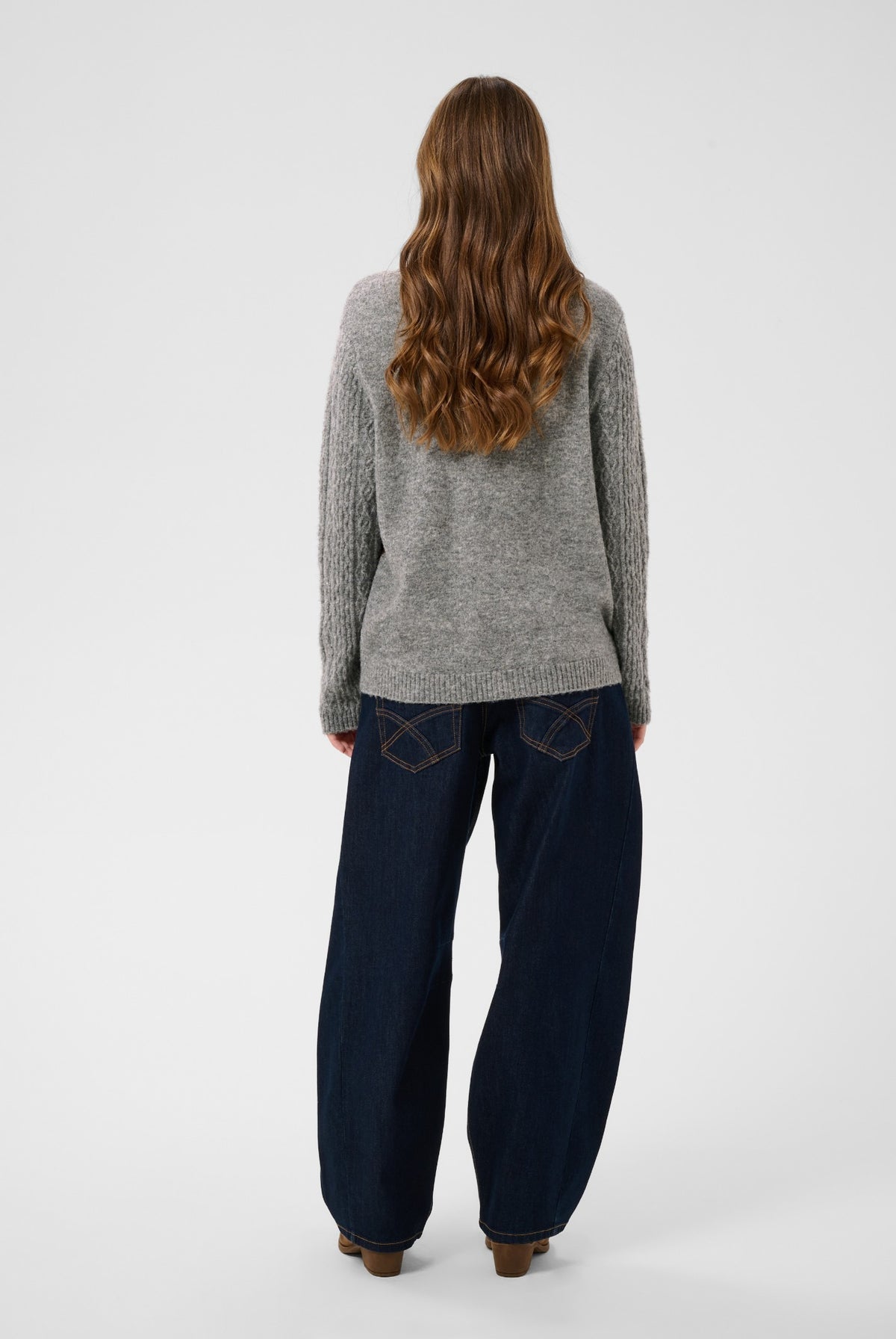 CRHope Knit Cardigan Grey Melange - 100391 - 10615300