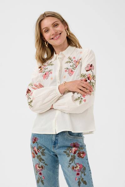 CRPeona Shirt Whisper White - 110701 - 10615302 Thumbnail