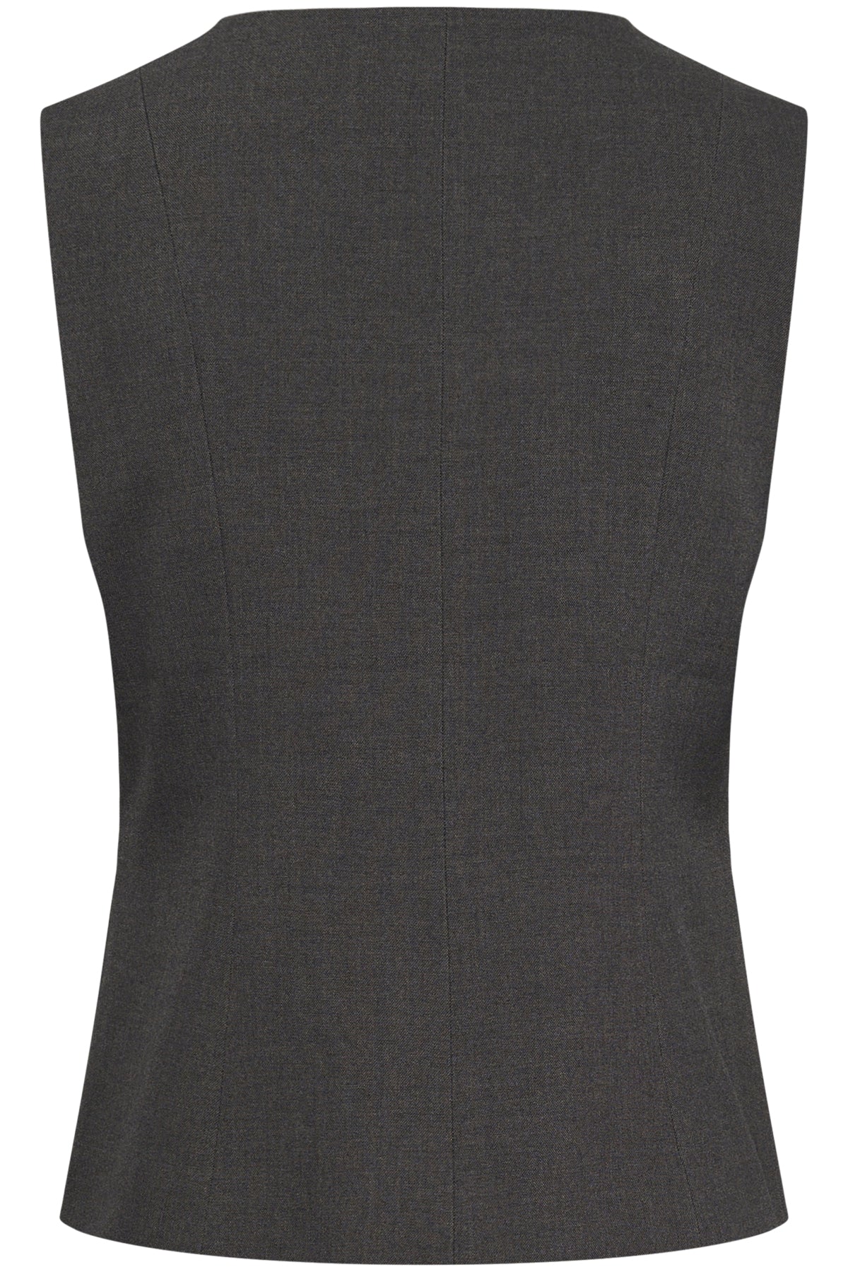 CRLonge Waistcoat Dark Grey Melange - 101156 - 10615345