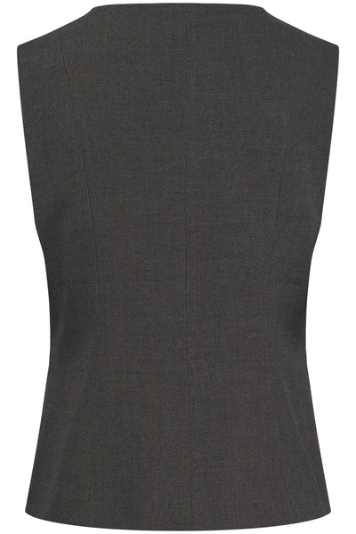 CRLonge Waistcoat Dark Grey Melange - 101156 - 10615345 Thumbnail