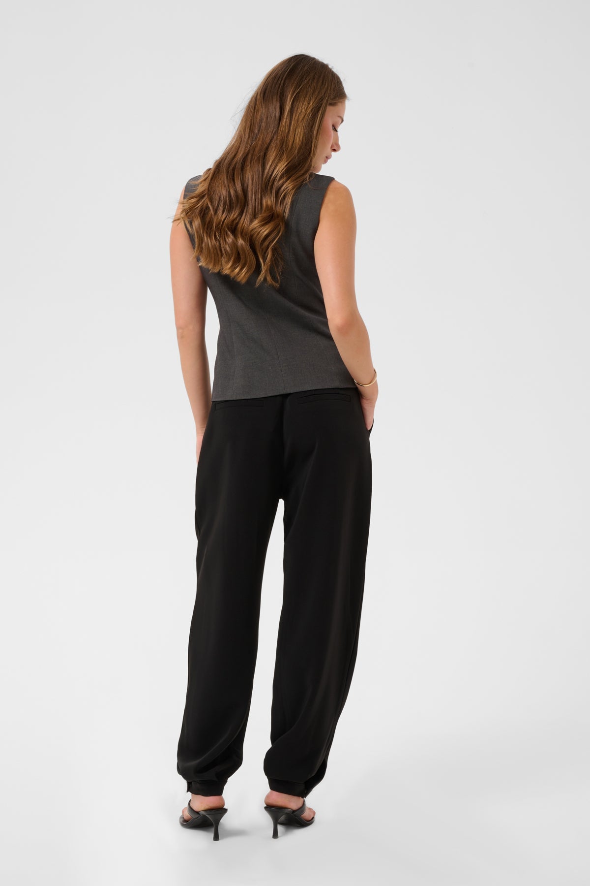 CRLonge Waistcoat Dark Grey Melange - 101156 - 10615345