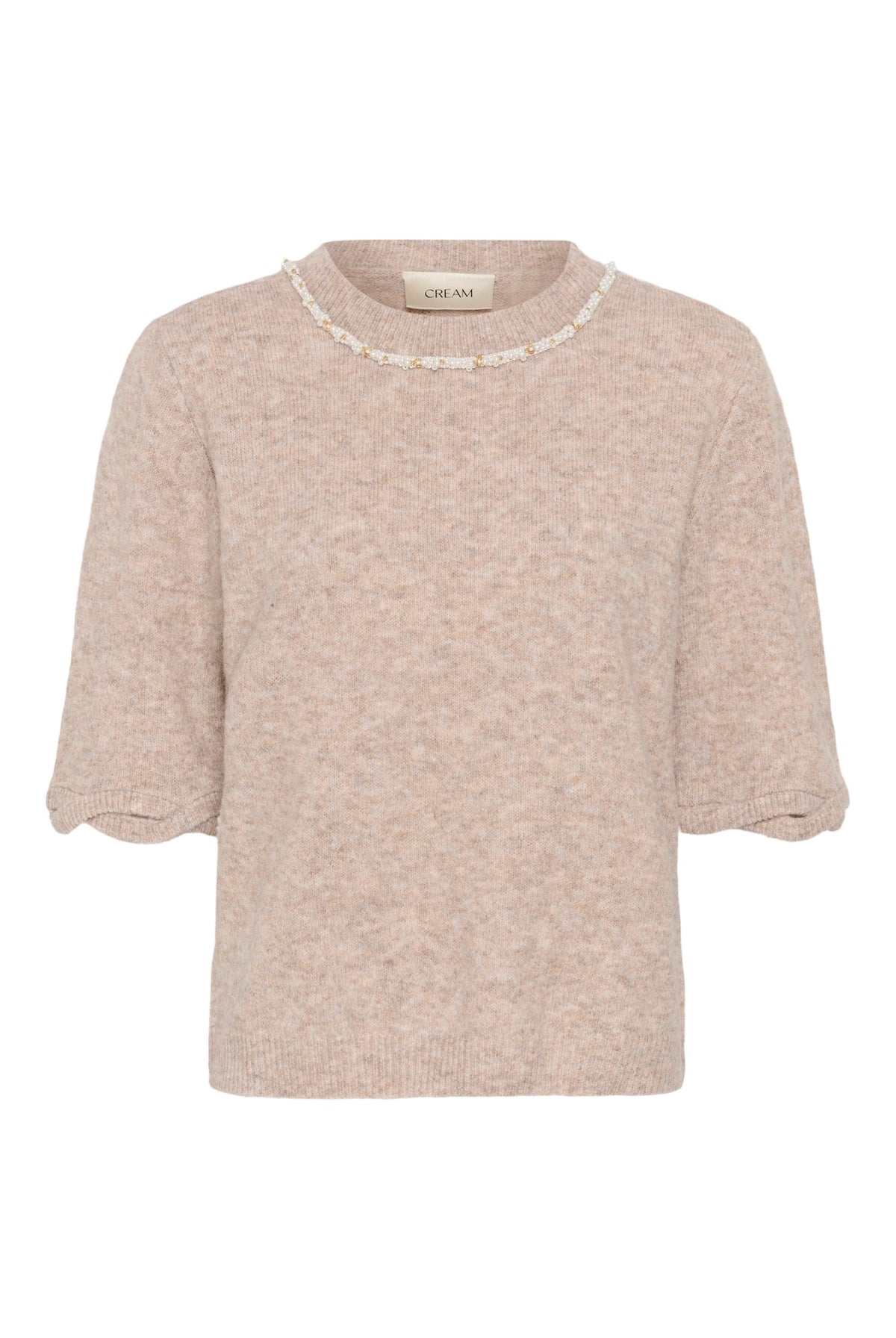 CRTrusty Knit Blouse Oat melange - 100232 - 10615358