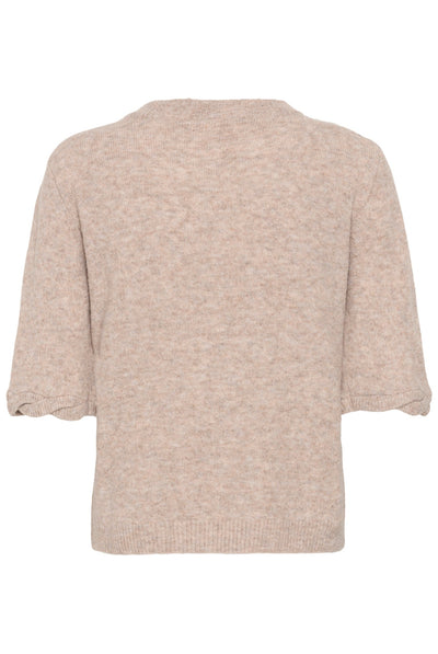 CRTrusty Knit Blouse Oat melange - 100232 - 10615358 Thumbnail