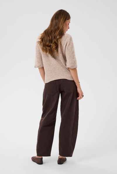 CRTrusty Knit Blouse Oat melange - 100232 - 10615358 Thumbnail
