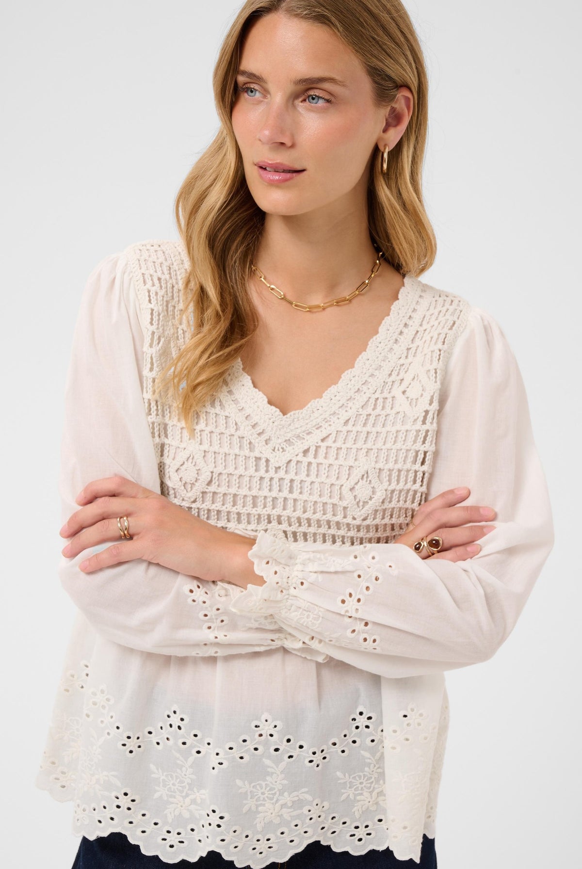 CRSerin Blouse Whisper White - 110701 - 10615359