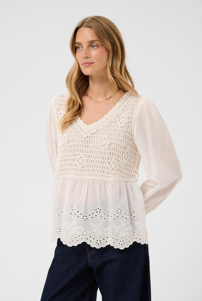 CRSerin Blouse Whisper White - 110701 - 10615359 Thumbnail