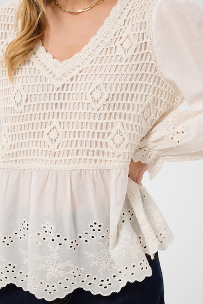 CRSerin Blouse Whisper White - 110701 - 10615359 Thumbnail