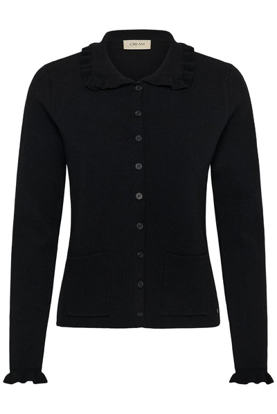CRDela Knit Cardigan Pitch Black - 100120 - 10615362 Thumbnail