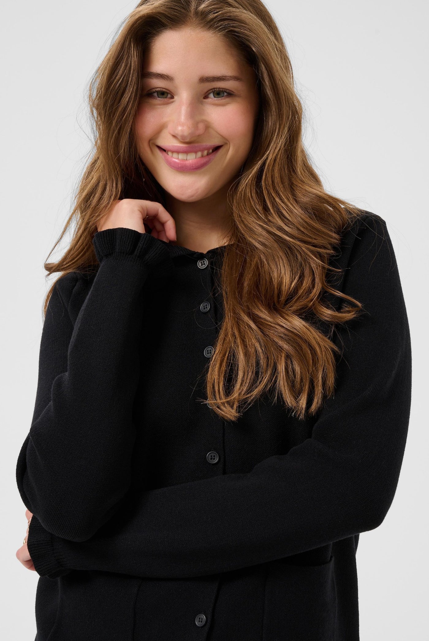 CRDela Knit Cardigan Pitch Black - 100120 - 10615362