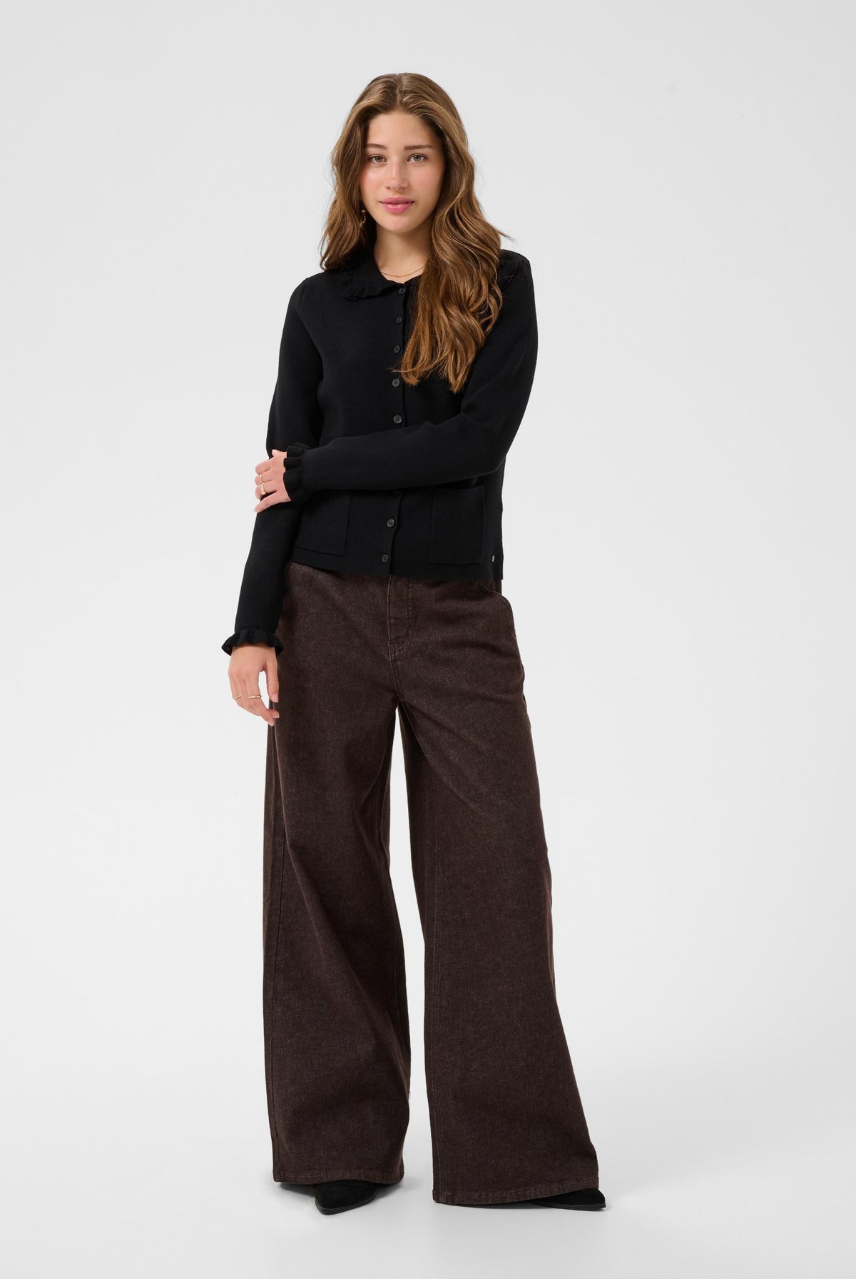 CRDela Knit Cardigan Pitch Black - 100120 - 10615362