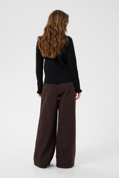 CRDela Knit Cardigan Pitch Black - 100120 - 10615362 Thumbnail
