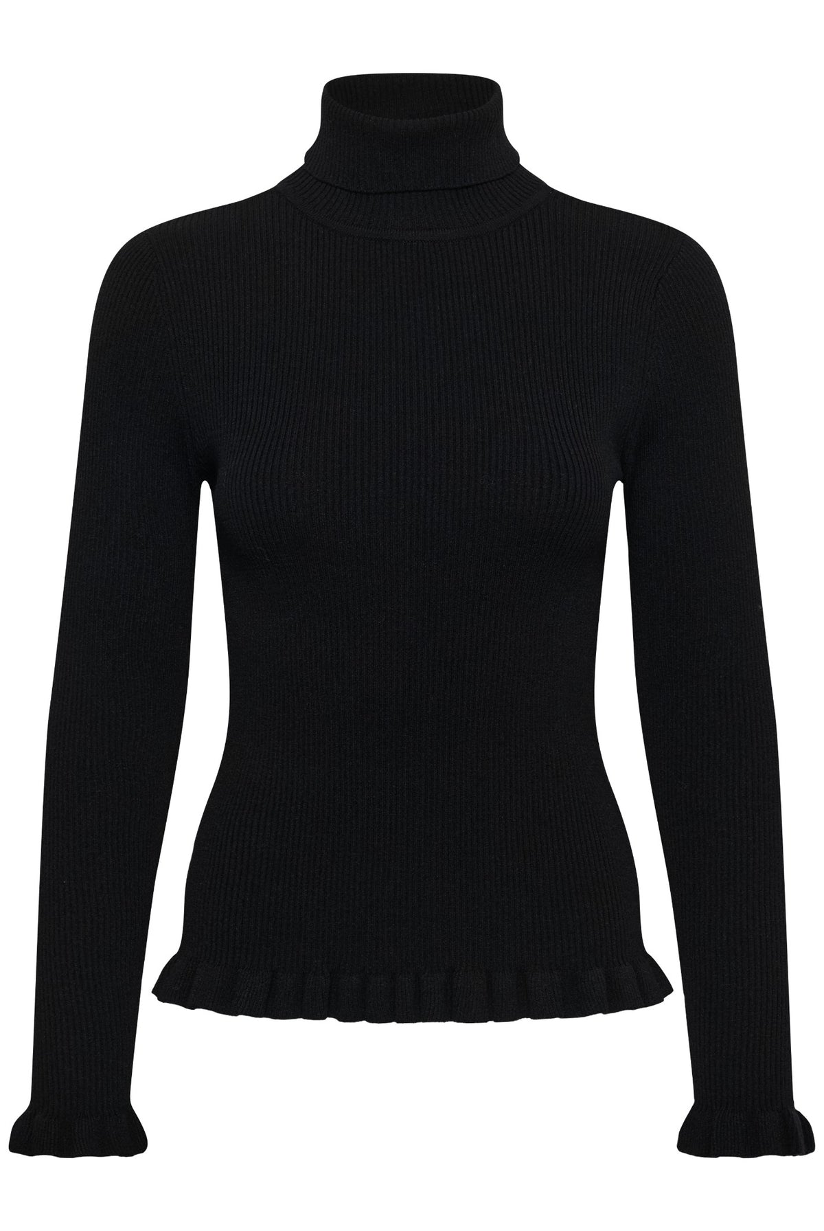 CRDela Knit Roll Neck Pitch Black - 100120 - 10615363