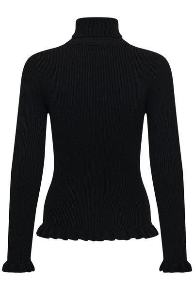 CRDela Knit Roll Neck Pitch Black - 100120 - 10615363 Thumbnail