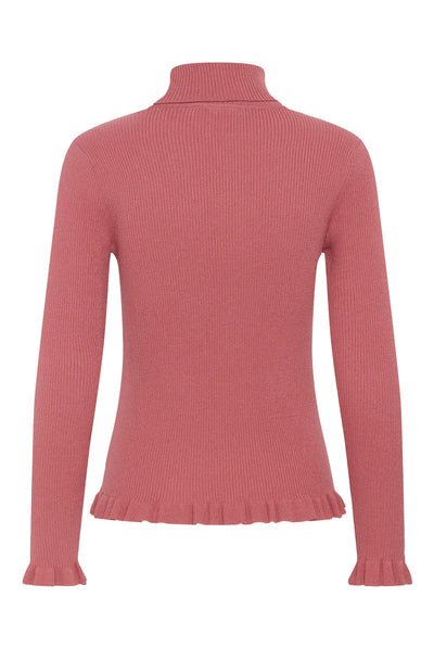 CRDela Knit Roll Neck Mauvewood - 171522 - 10615363 Thumbnail