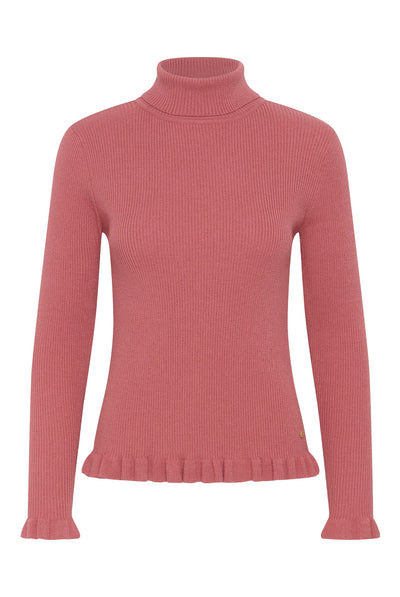CRDela Knit Roll Neck Mauvewood - 171522 - 10615363 Thumbnail