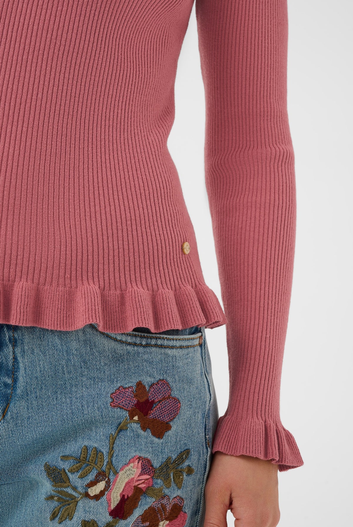 CRDela Knit Roll Neck Mauvewood - 171522 - 10615363