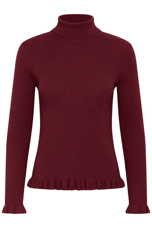 CRDela Knit Roll Neck Cabernet - 191724 - 10615363