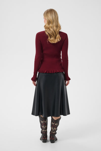 CRDela Knit Roll Neck Cabernet - 191724 - 10615363 Thumbnail