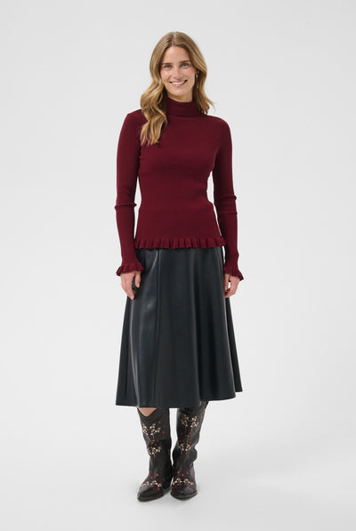 CRDela Knit Roll Neck Cabernet - 191724 - 10615363 Thumbnail
