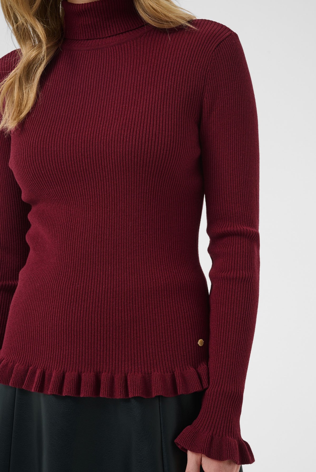 CRDela Knit Roll Neck Cabernet - 191724 - 10615363