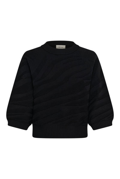 CRDela Knit Pullover Pitch Black - 100120 - 10615364 Thumbnail