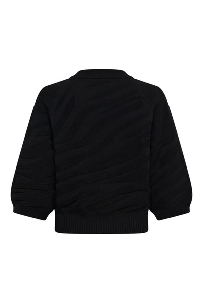 CRDela Knit Pullover Pitch Black - 100120 - 10615364 Thumbnail